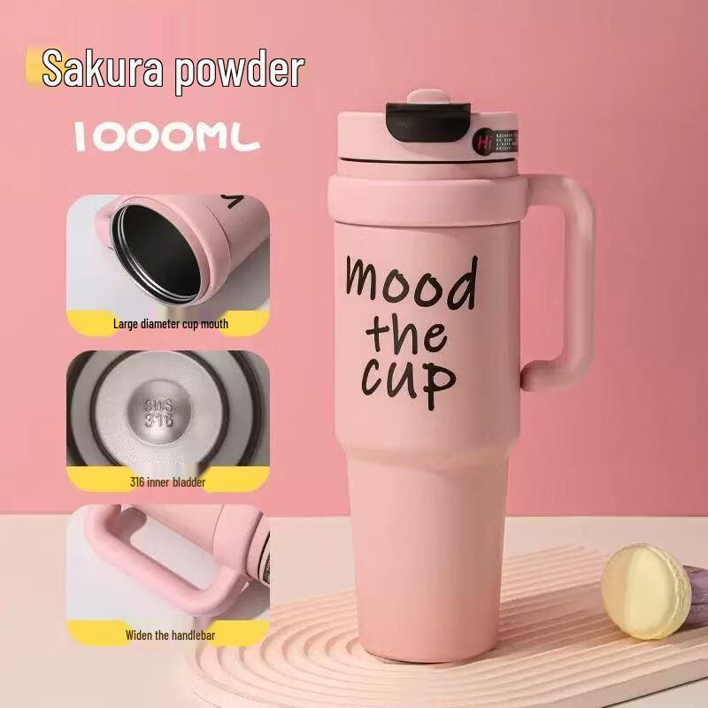 

Shang Qi 316 Stainless Steel Insulated Tumbler with Straw & Handle