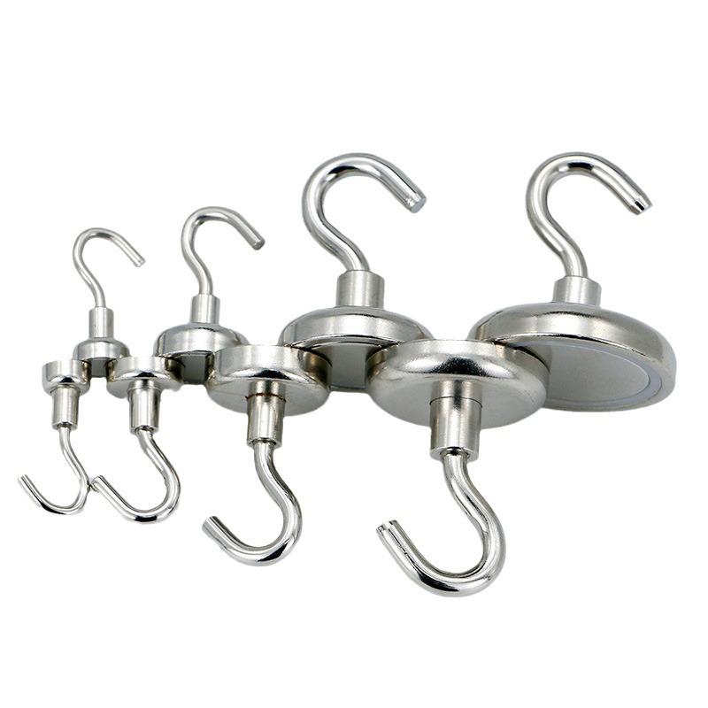 Punch-Free Neodymium Magnetic Hook for Walls & Doors
