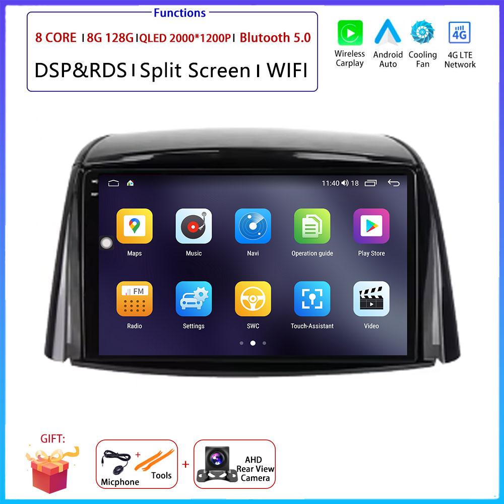 9 “ 4G Android OS Carplay Auto For Renault Koleos 2008 2009 2010 - 2016  Car Radio Navigation GPS Multimedia Video Player AMI