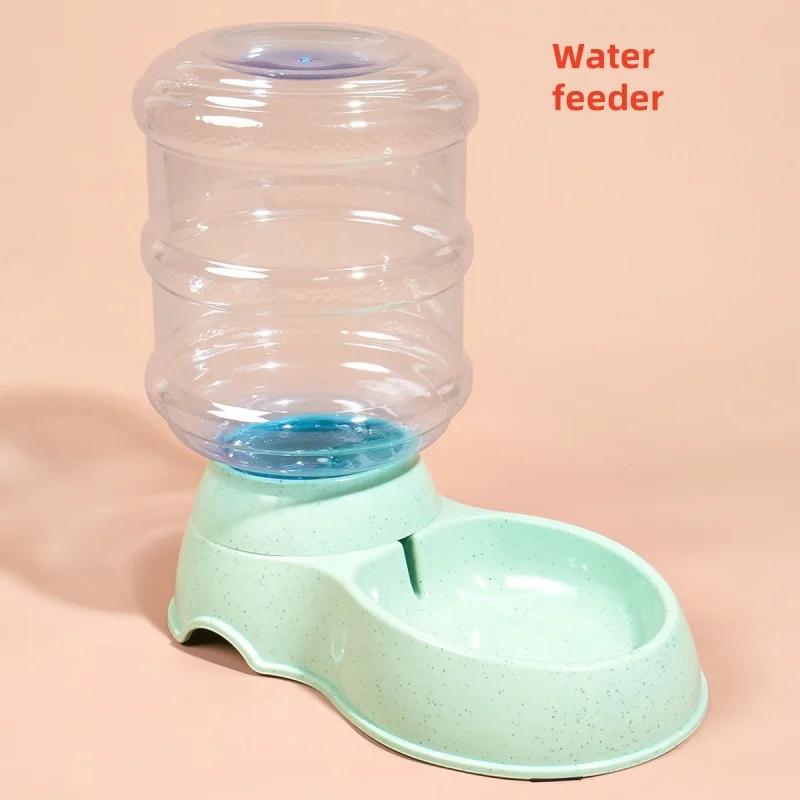 Pet Automatic Feeders Waterer Dog Cat Plastic Drinking Bowl Large Capacity Water Food Dispenser Dog Bowl Home Pets Accessories