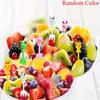 10pcs-Animal Fruit Fork Food Grade Plastic Mini Cartoon Kids Cake Fruit Toothpick Bento Lunch Bento Accessories Party Decoration