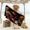 Football Heroes Horses Beach Towel Soft Durable Quick-Dry Comfortable Lightweight Suitable for Swimming, Gym, Camping, Yoga Vacation