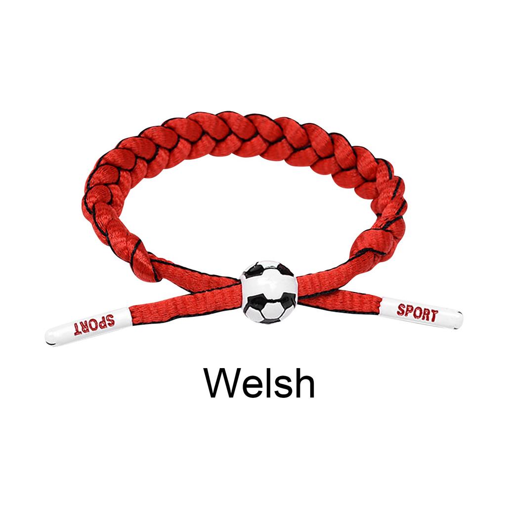 Football Team Fan Support Identification Woven Bracelet