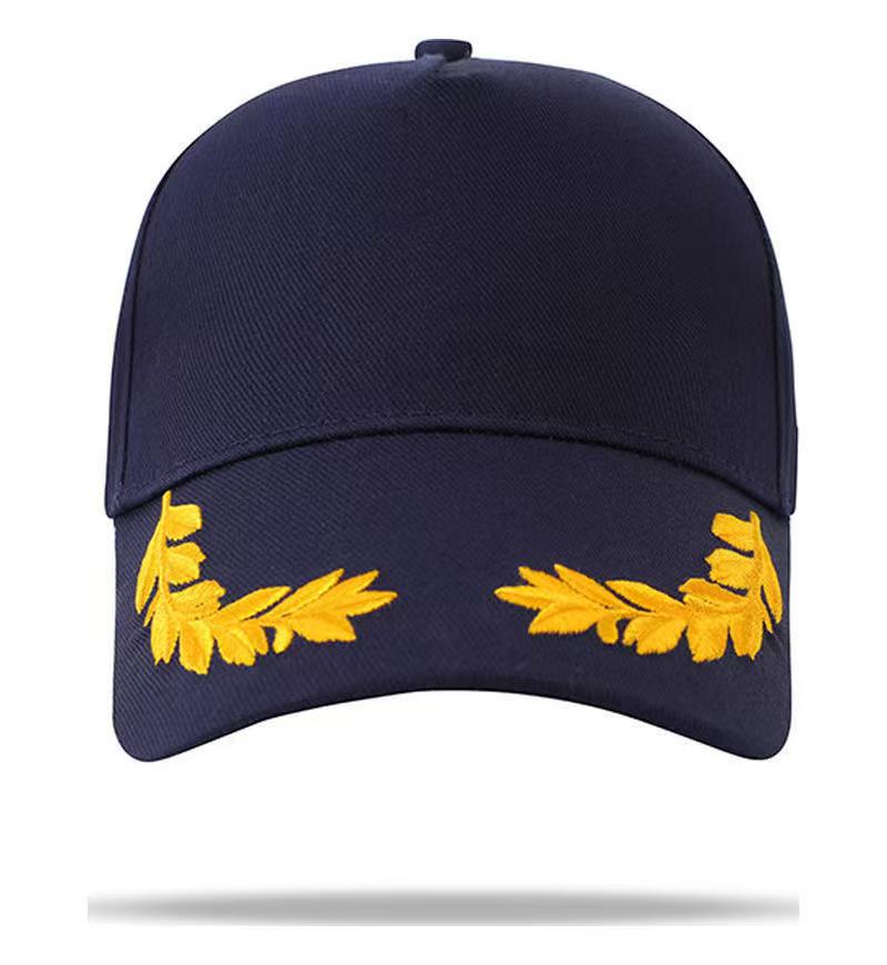 1PC Unisex Hat Brim Wheat Ear Embroidery Snapback Baseball Caps Spring and Autumn Outdoor Adjustable Casual Hats Sunscreen Hat