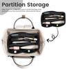 Purse Organizer Insert Felt Bag Fashion Felt Cosmetic Storage Bag with Multiple Compartment Portable Handbag Organizer Insert