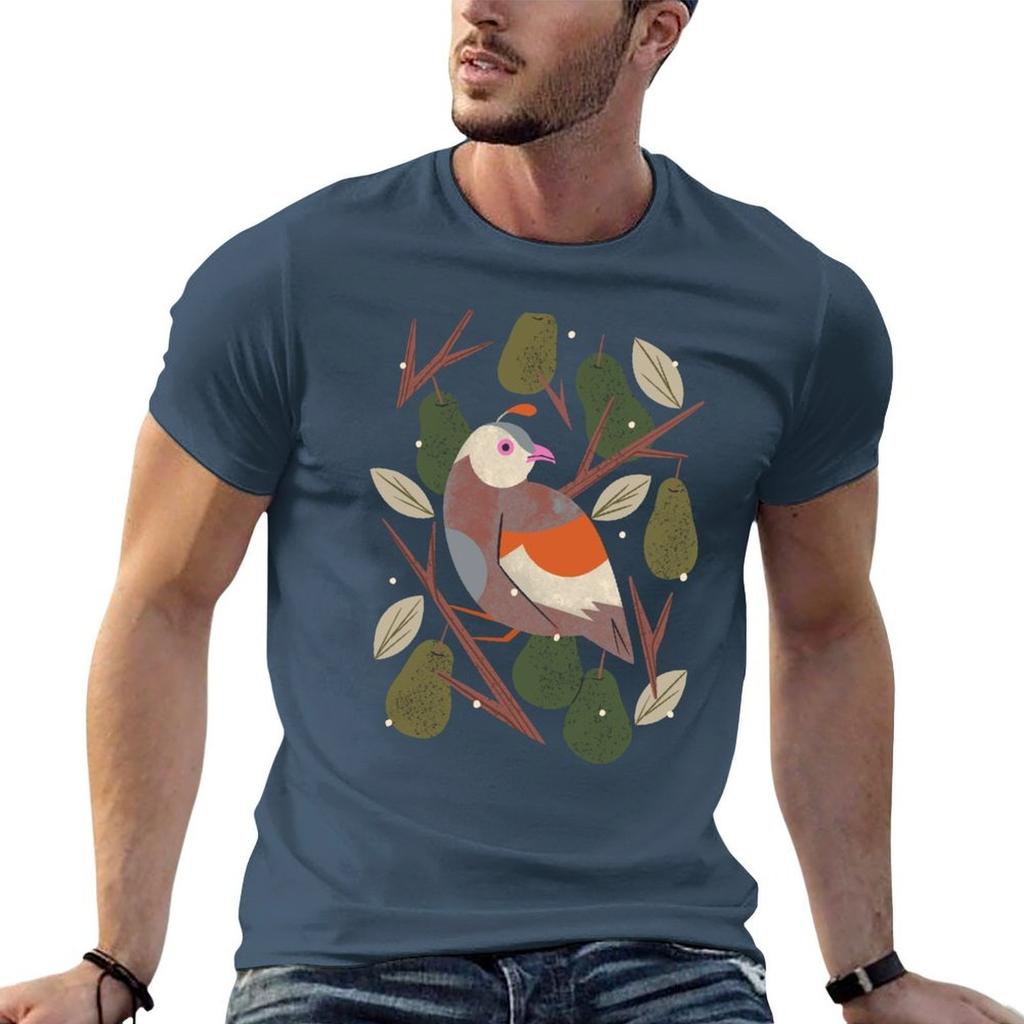 Partridge In A Pear Tree Tshirt Basic Short Sleeve Tshirt For Unisex