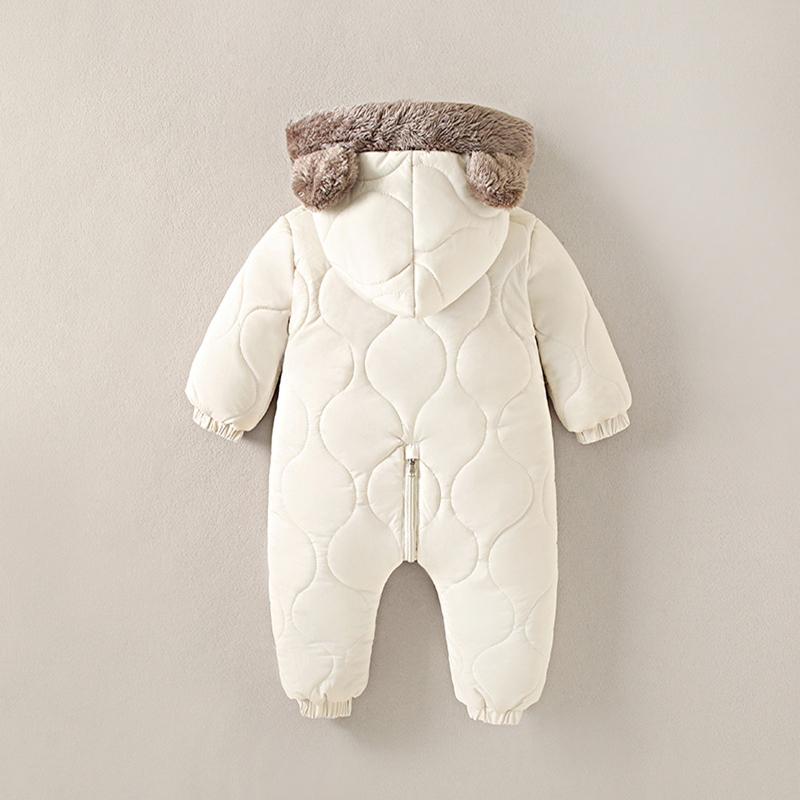 Autumn Winter Baby Girl Clothes Snowsuit Plus Velvet Thick Baby Boy Jumpsuit 0-3 Years Romper Boy Overalls Toddler Coat