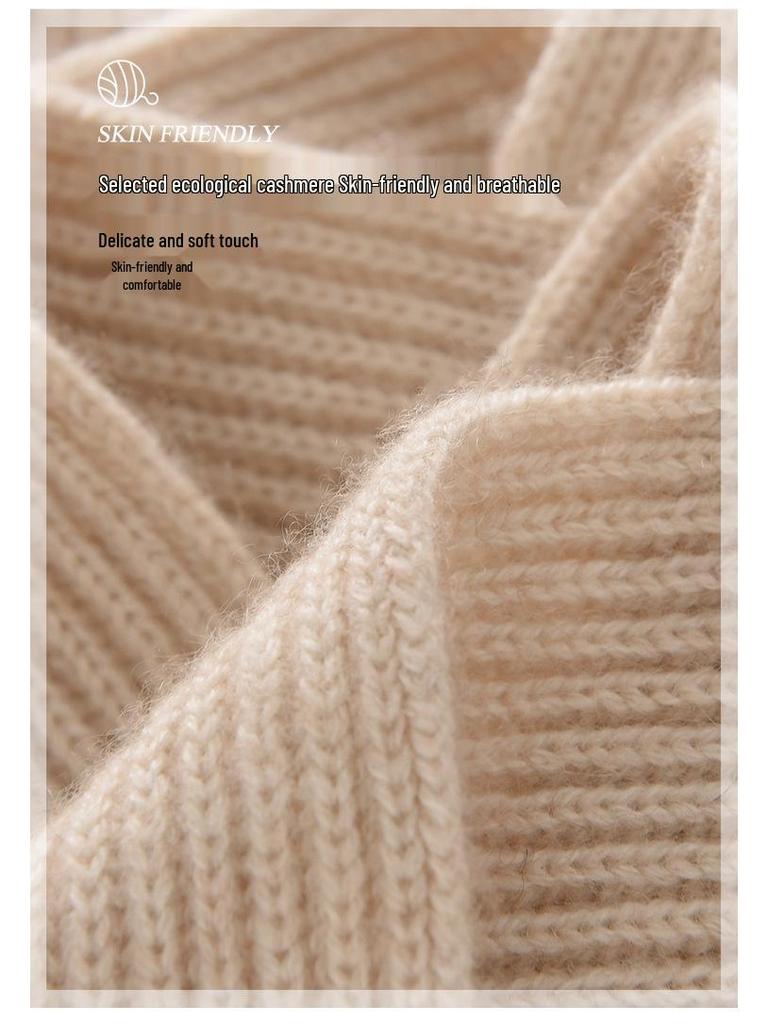 Unisex Korean Style Cashmere Scarf: Soft, Thick, Parent-Child Neck Warmer for Autumn & Winter