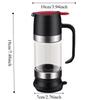 Kitchen Tool 300 ML Glass Honey Dispenser Clear Leak-proof Honeys Bottle Sealed Press Type Syrup Dispenser Coffee