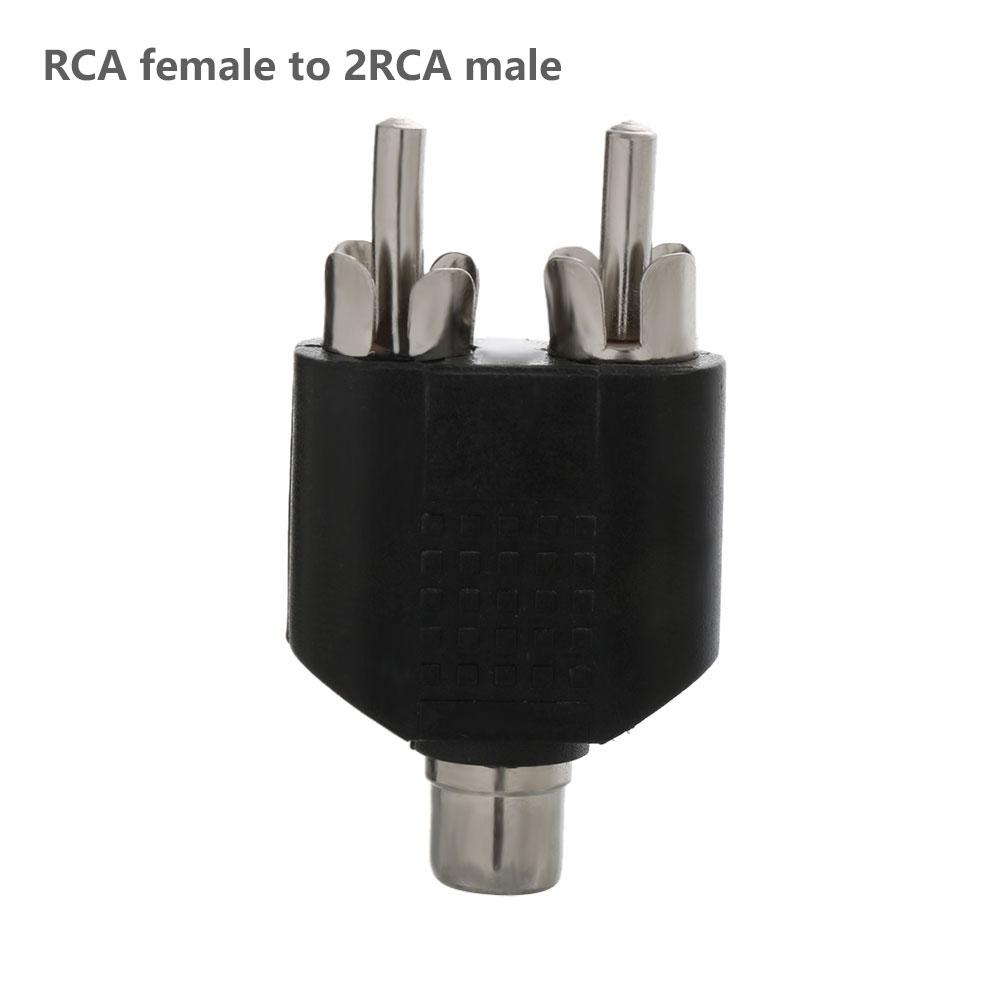 3.5mm To Dual 2 RCA Female Male Jack Audio Adapter Y Splitter Audio Adapter for TV Video Headphone Converter Video Accessories