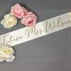 Personalized Future Mrs. Sash Custom Wedding Bachelorette Party Bridal Shower Decoration Supplies Bride To Be Gifts Photo Props