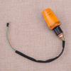 2Pcs Amber Lens Motorcycle Turn Signal Light Blinker Indicator