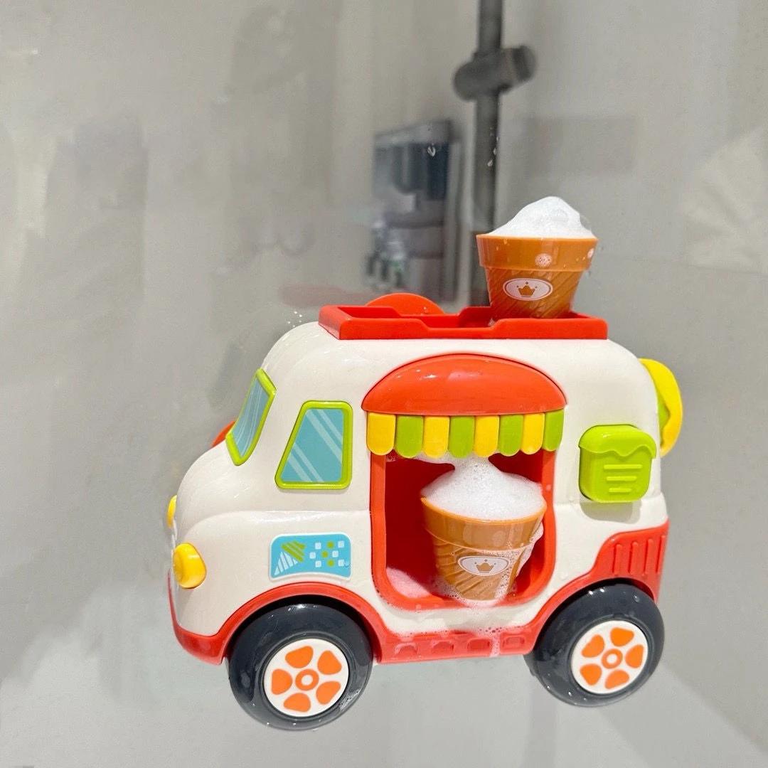 Ice Cream Foam Machine Toddler Ice Cream Maker Bubble Foam Play Machine Gel Hand Soap Foamer Car Bath Toys Delicate Supplies красный