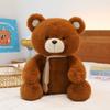 Brown Bear Doll Plush Toy Bow Tie Teddy Bear Doll Grab Machine Doll Sleeping Throw Pillow Birthday Gift Female