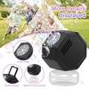 Handheld Fully Automatic Bubble Machine, Octagonal Multi-Hole Bubble Dispenser, Outdoor Party Children'S Toy, Internet Celebrity