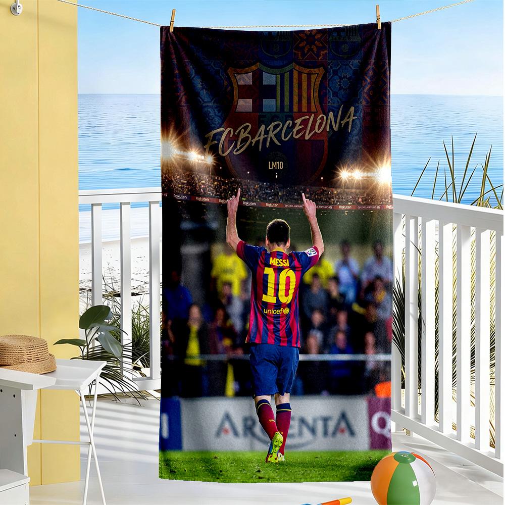 Messi Beach Towel High Absorbency & Quick-Dry Comfortable Lightweight