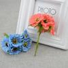 6pcs/lot Cherry Blossom Artificial Flowers Wedding Car Vase for Home Decoration Bride Bouquet Handmade Silk Plants