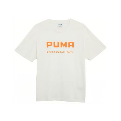 Puma Squad Classics Dance Crew Letter Print Simple Fashion Sports Casual Breathable Round Neck Short Sleeve T-Shirt Unisex Tops White 627172-65