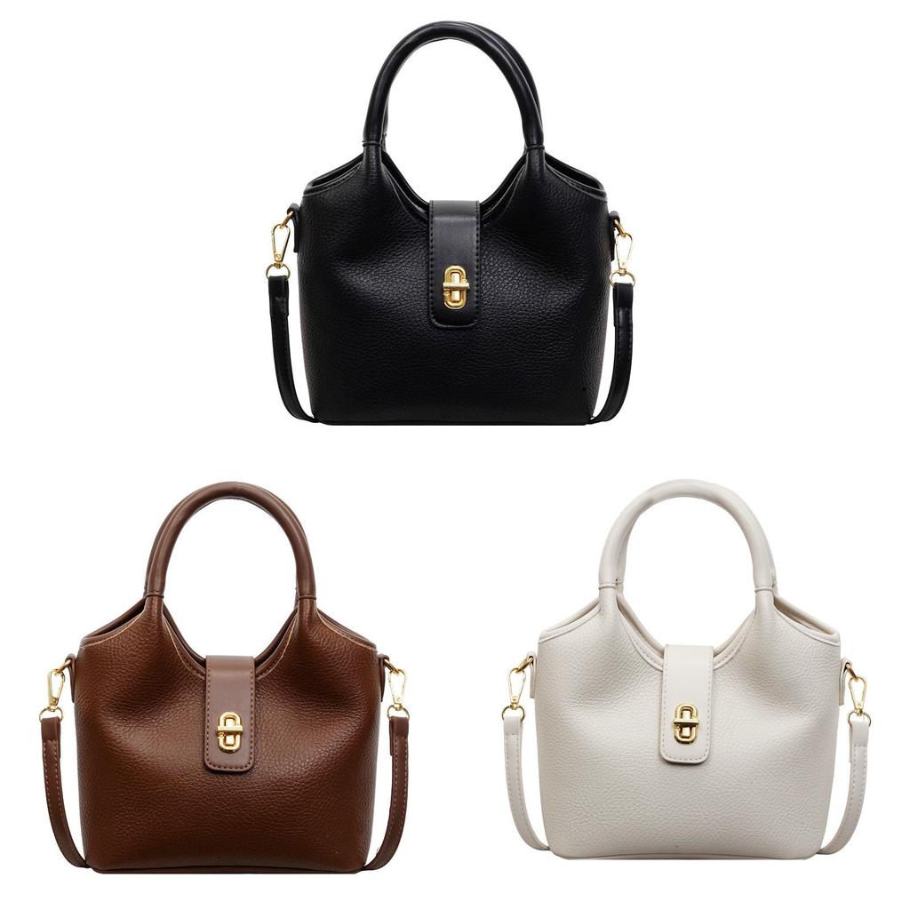 Sophisticated Pu Water Bucket Shoulder Bag With Lined Interior For Womens Casual Outfits