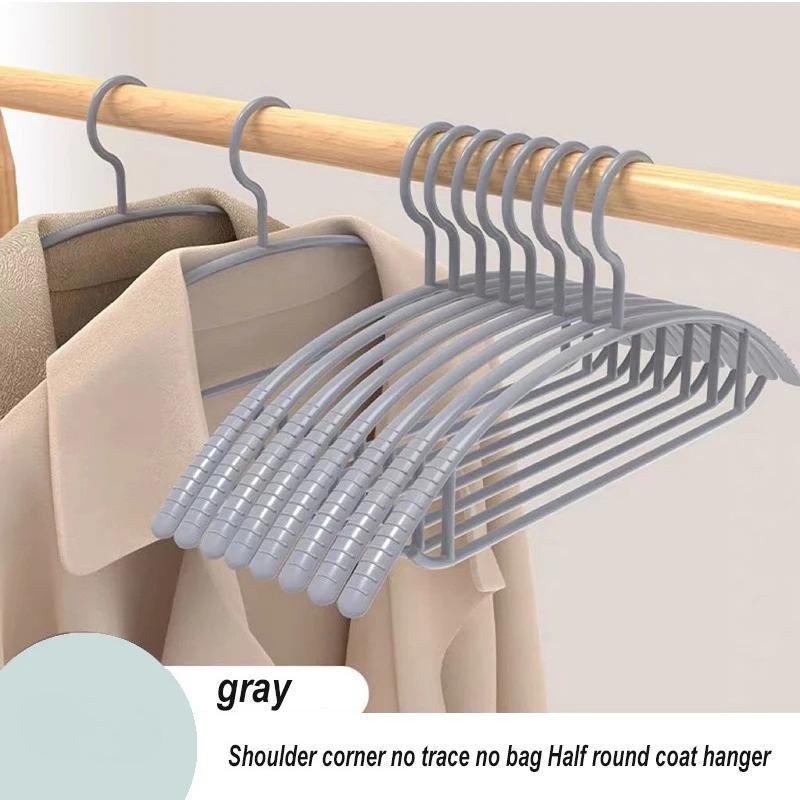 Traceless Anti-slip Semicircular Hangers Wet and Dry Plastic Hanging Accessories Space Saving Anti-deformation Hangers