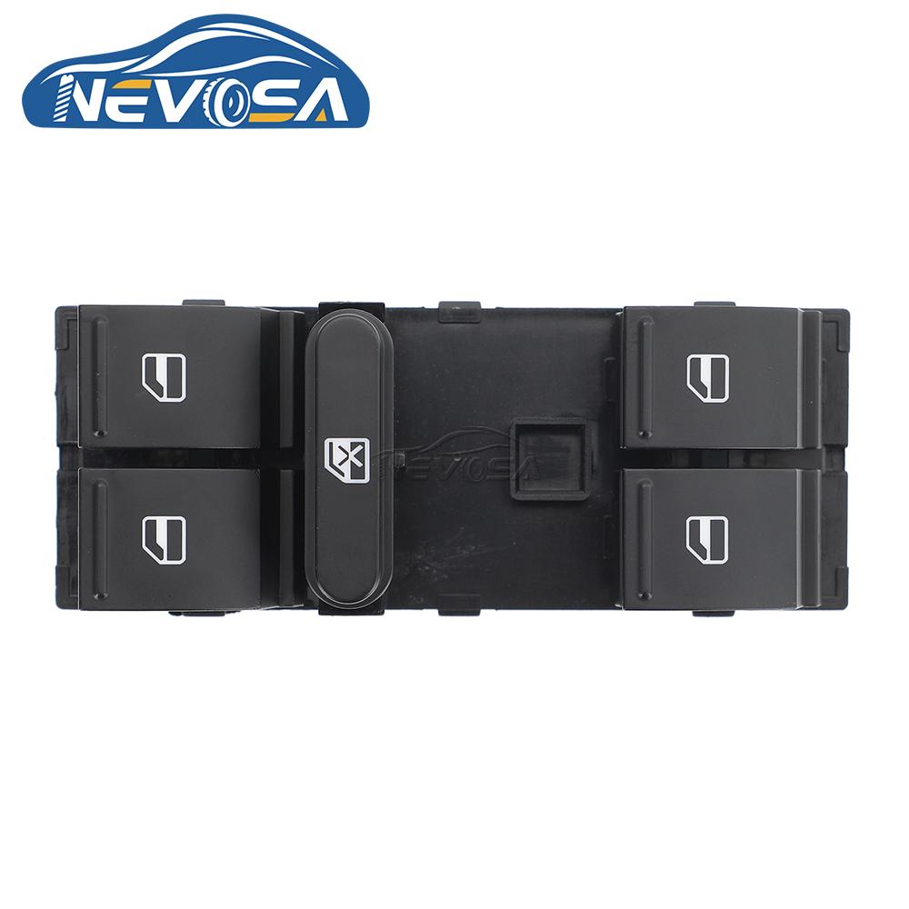 NEVOSA 1K4959857B Power Master Window Switch For SEAT VW Golf 5 6 Plus Jetta MK5 Mk6 GTI Tiguan Touran Passat B6 B7 3C Polo 6R 1