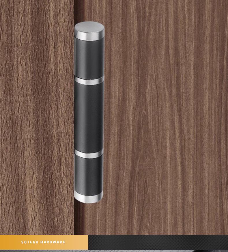 Adjustable Silent Hydraulic Door Closer with Concealed Double Leaf Hinge - Automatic Closing, 5-inch/6-inch Positioning