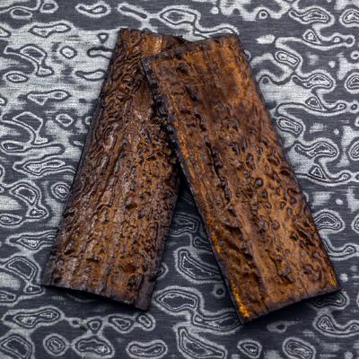 1 Paar Messergriff Patch Material DIY Cutter Grip Rutschfeste POM Harz Hirschgeweih Schaft Schuppenplatten Rohlinge