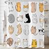 Funny Cute Puppy Animal Pattern Shower Curtain 180x 180cm, Kids Bathroom Decorative Shower Curtain Waterproof