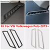Dashboard Air AC Vent Outlet Frame Stickers Cover Trim For VW Volkswagen Polo  -  Stainless Steel Accessories Interior