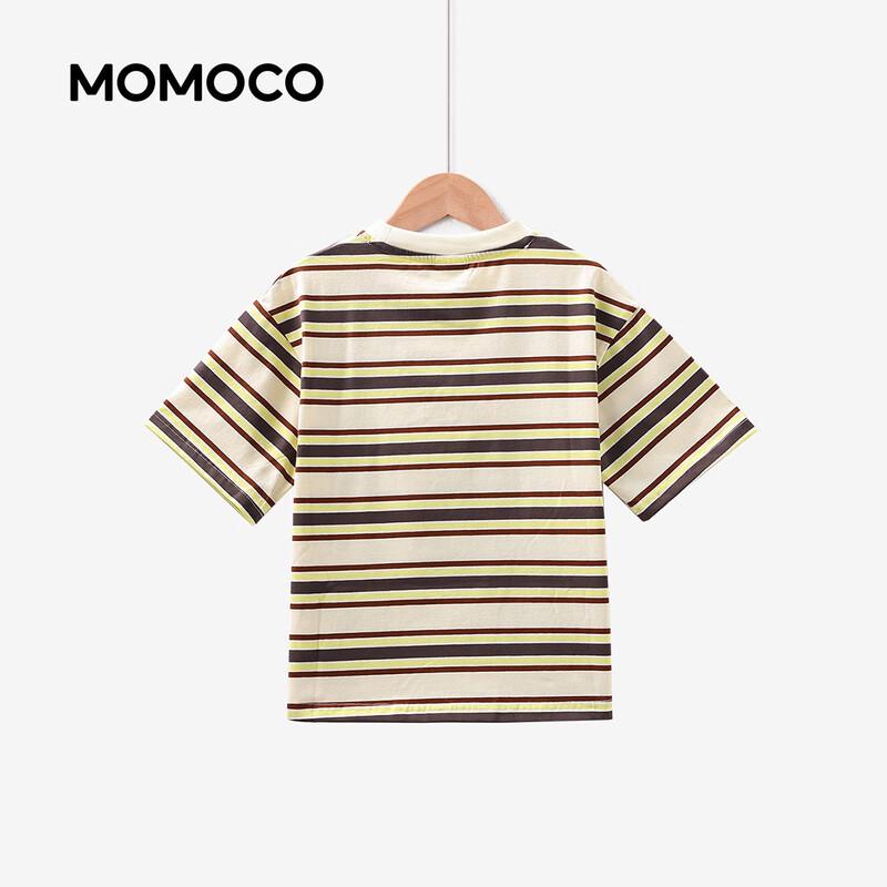 MOMOCO Boy's Fashion Striped Short Sleeve T-Shirt
