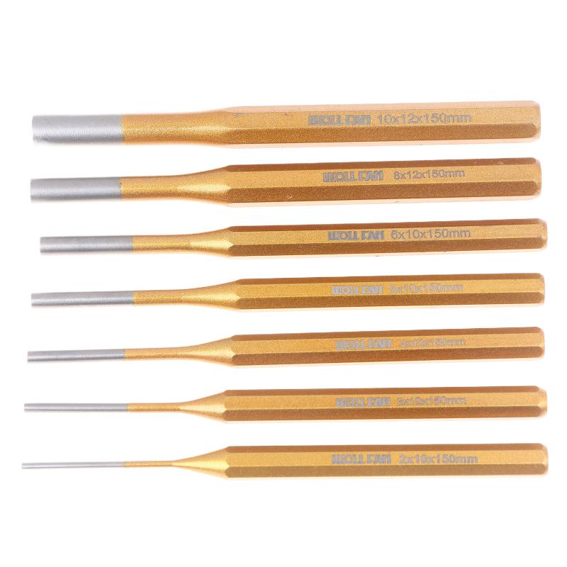 2-10mm Brass Punch Roll Pin Punch Tool Remover 150mm For Heavy Duty Chisel Cone Punch For Machinery Hand Tools