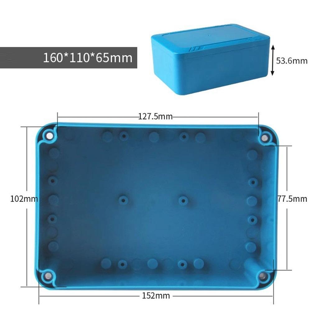 IP67 Waterdichte Behuizing Aansluitdoos ABS Kunststof Blauwe Kleur Elektronische Projectbehuizing Elektrische Projectdoos