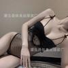 Man Desire Erotic Underwear Women's Polka Dot Perspective Sexy Nightdress Set Pure Desire Wind Lace Uniform Open File Temptation Wholesale