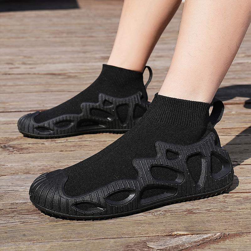 Calzini e scarpe traspiranti alla moda Scarpe sportive in tessuto a mosca tinta unita Scarpe per il tempo libero all'aperto da uomo e da donna Scarpe da tavolo 36-47