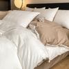 Pure Cotton Premium Simple Bedding Set Four-piece Set Skin-friendly Breathable Bed Sheet Quilt Cover Pillowcase