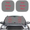 KEIAHUAN Customized Auto Front Window Visor Sun Shade Universal Windshield Sunshade for Car Truck SUV 2-Piece