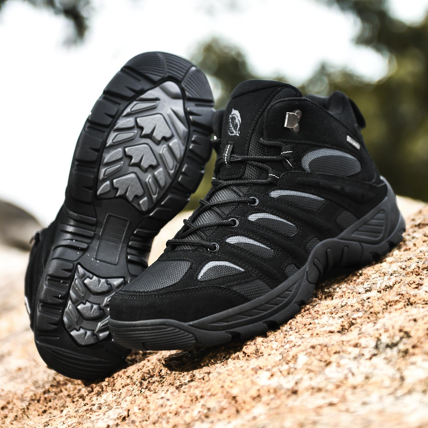 

Женские водонепроницаемые походные ботинки Зимние высокие походные ботинки Спортивные походные ботинки для активного отдыха на природе Нескользящая обувь Теплые зимние ботинки 40 чёрный