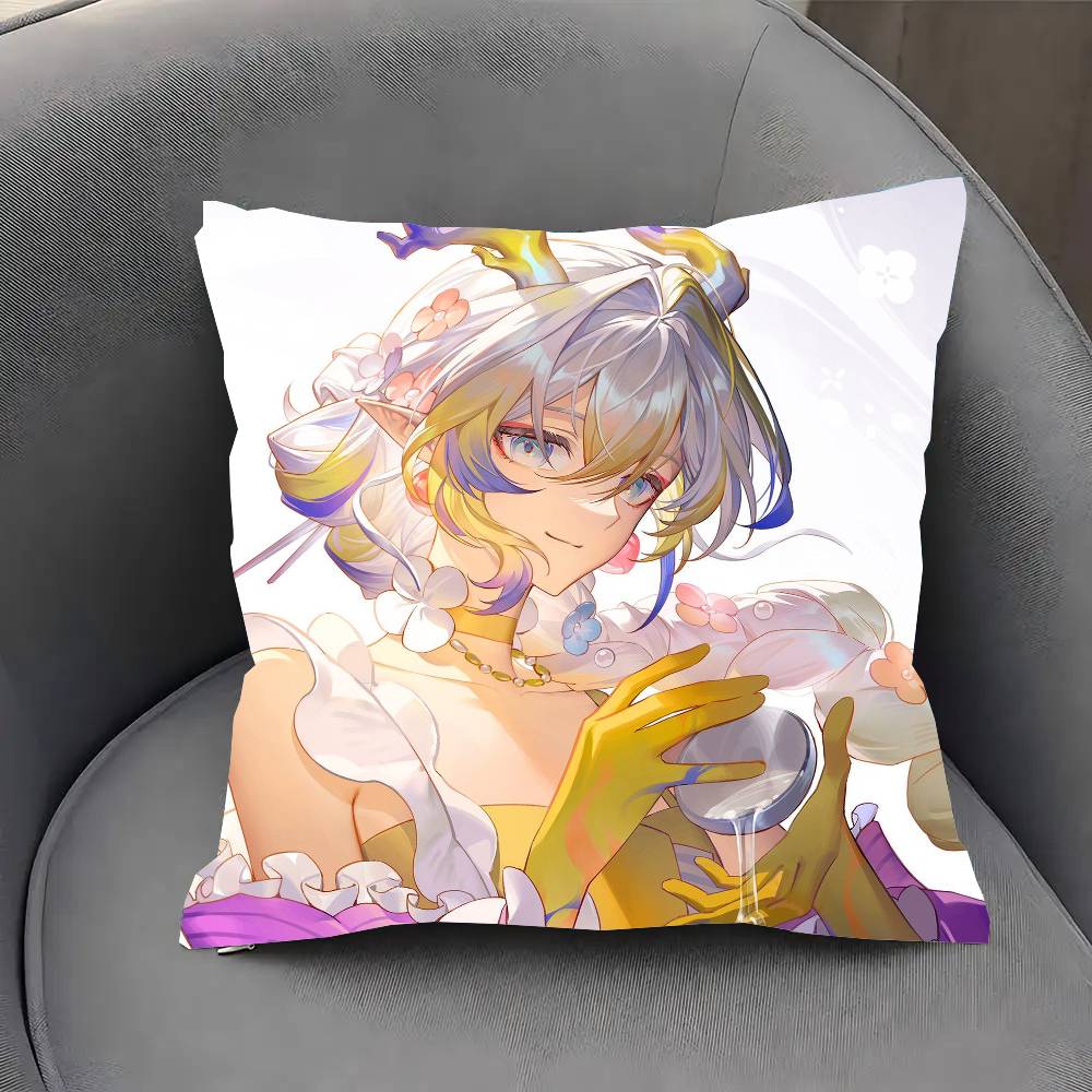 Shu Animerad Spel A-Arknights Kuddfodral Soffkuddeöverdrag Rum Heminredning