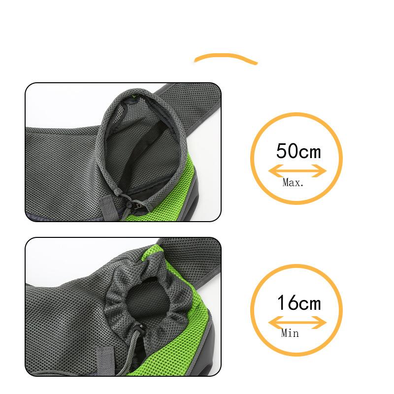 Pet Crossbody Bag 1PC Cat Dog Breathable Folding Portable Trolley Chest Bag Shoulder Tote Shoulder Outing Bag Pet Supplies
