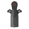 7-Way Car Truck Blade Wiring Circuit Tester Trailer LED Connector Plug Pin Round