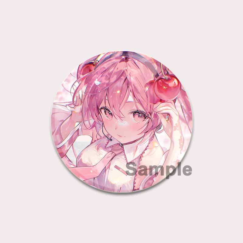 

32/44/58 мм музыкальная игра розовая брошь Мику булавки мультяшный косплей значок для рюкзака шляпа декор ювелирные изделия аксессуар ручной работы пуговица булавка подарки 32mm