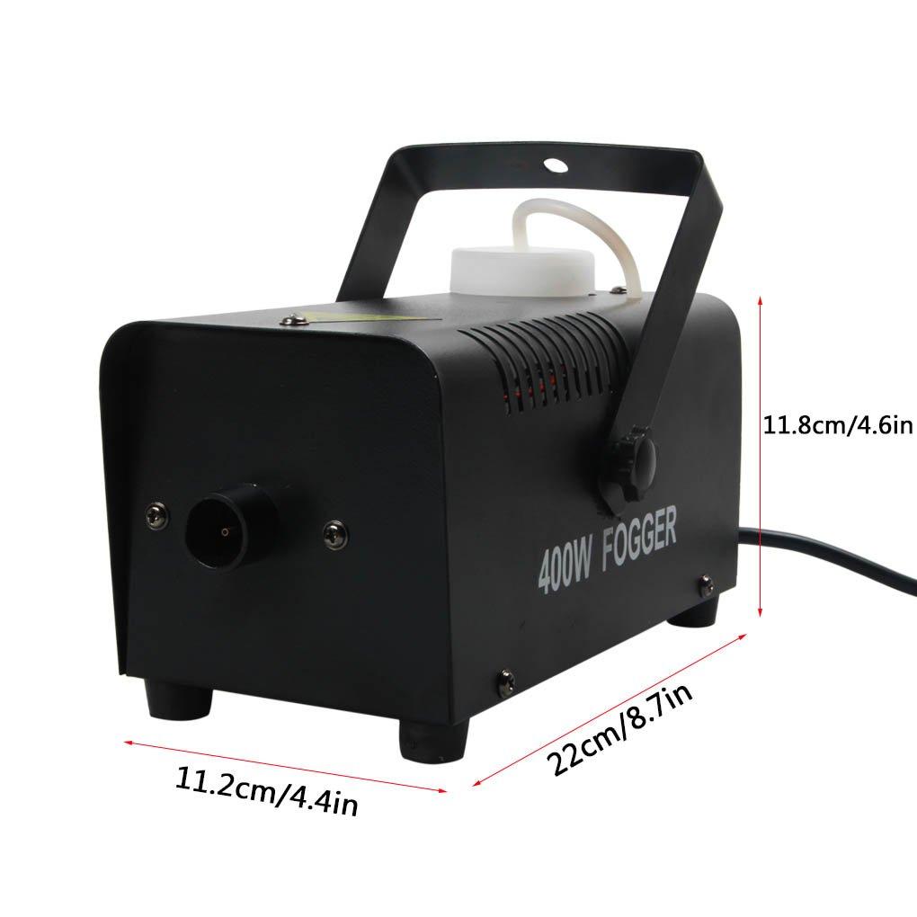 Sharelife Mini 400W Fog Machine, Portable with Wireless Infrared Remote Control, for Halloween, Weddings, Disco, Clubs, and Stage Performances, W400