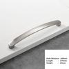 Modern Kitchen Drawer Cabinet Brushed Silver Furniture Hardware  Home Improvement