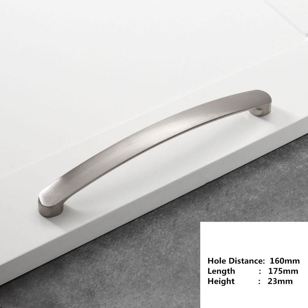 Modern Kitchen Drawer Cabinet Brushed Silver Furniture Hardware  Home Improvement