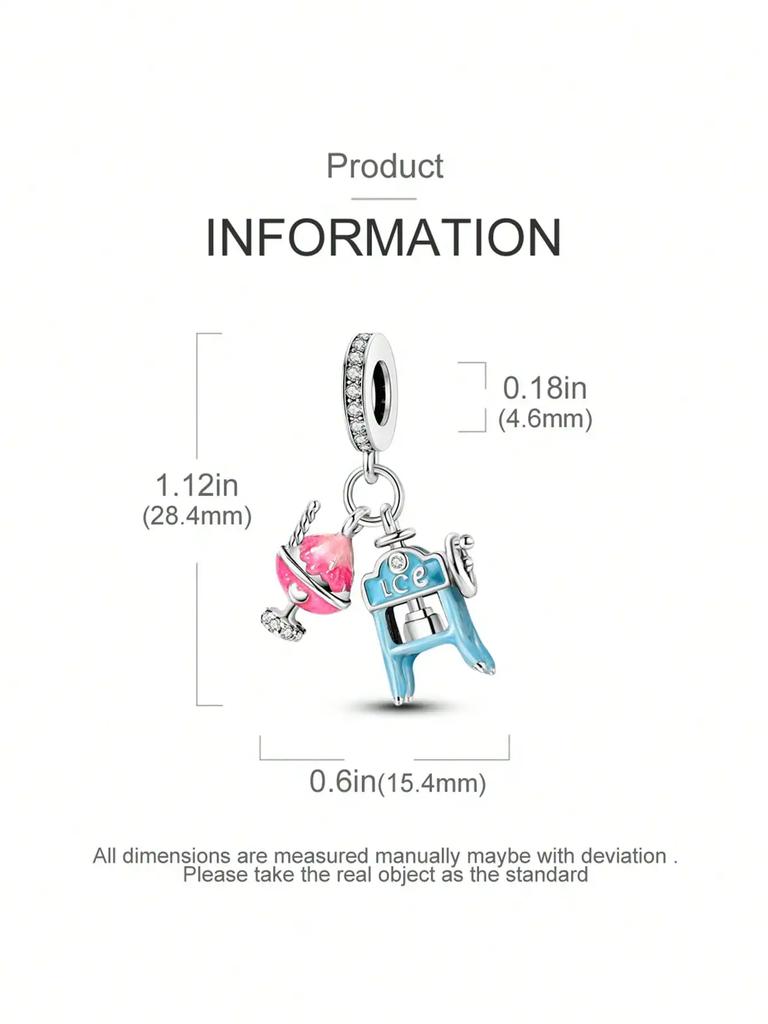 Charm Copper Colors Pinkbow Microphone Bead For Original Bracelet Diy Beads Charms Jewellery Making Gift For Women Styfne