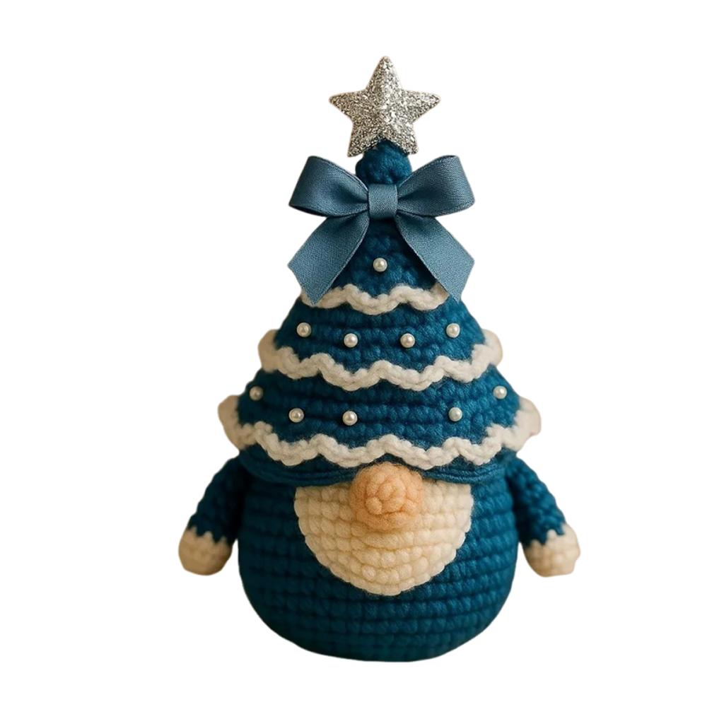 Weihnachts Häkelset Materialpaket Häkelanfänger-Set DIY Handwerk Stricken Weihnachtsbaum Wichtel Set Festival Weihnachtsdeko