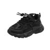 Breathable Children's Running Shoes – Spring/Autumn 2026 Style, Double Mesh, Casual White Dad Shoes for Boys