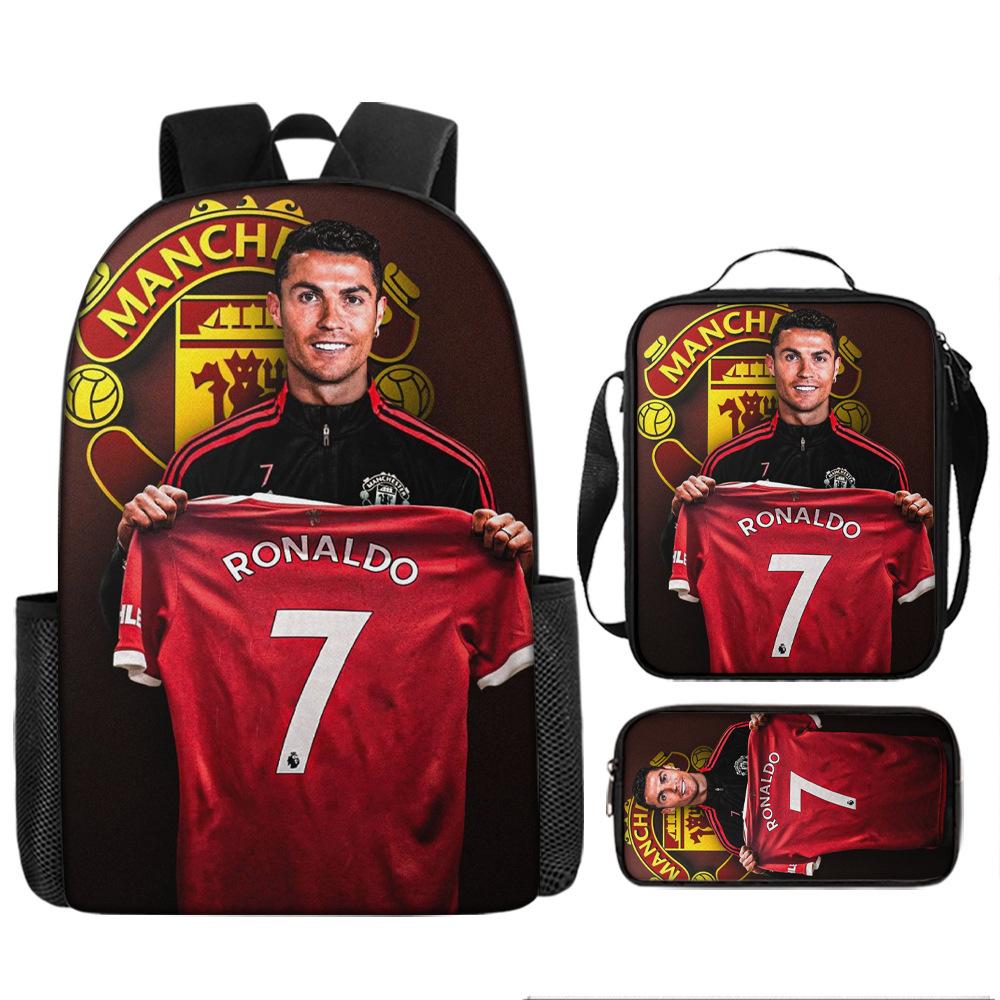 Schulrucksack mit großer Kapazität und Schultergurt; Schüler Drei-teiliges Federmäppchen-Set