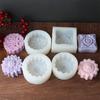 3D Creative Flower Shaped Soap Mold Silicone Molds DIY Handmade Fondant Cake Decorating Candle Mold Pudding Ice Cube Mold