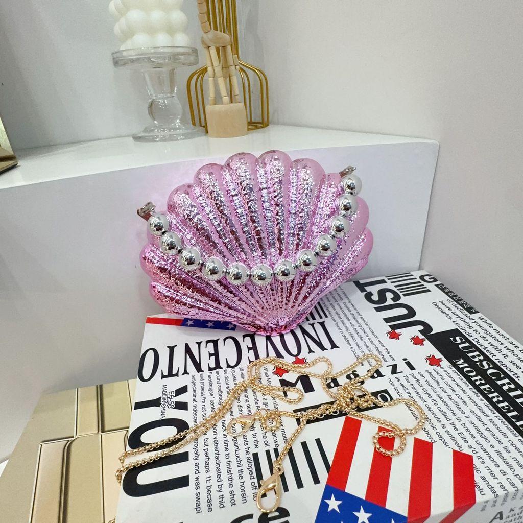 Acrylic Shell Bag Fashion Chain Shoulder Purse For Daily Use